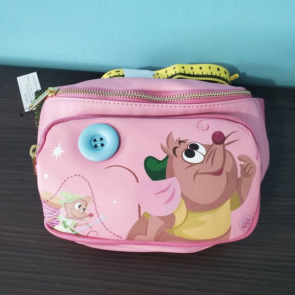 NWT Loungefly Cinderella Anniversary Edition Gus Gus Fanny Pack *RARE* - Picture 1 of 5
